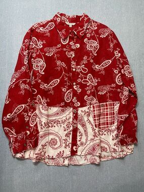 John Mark Collar Button Tunic Size 1X